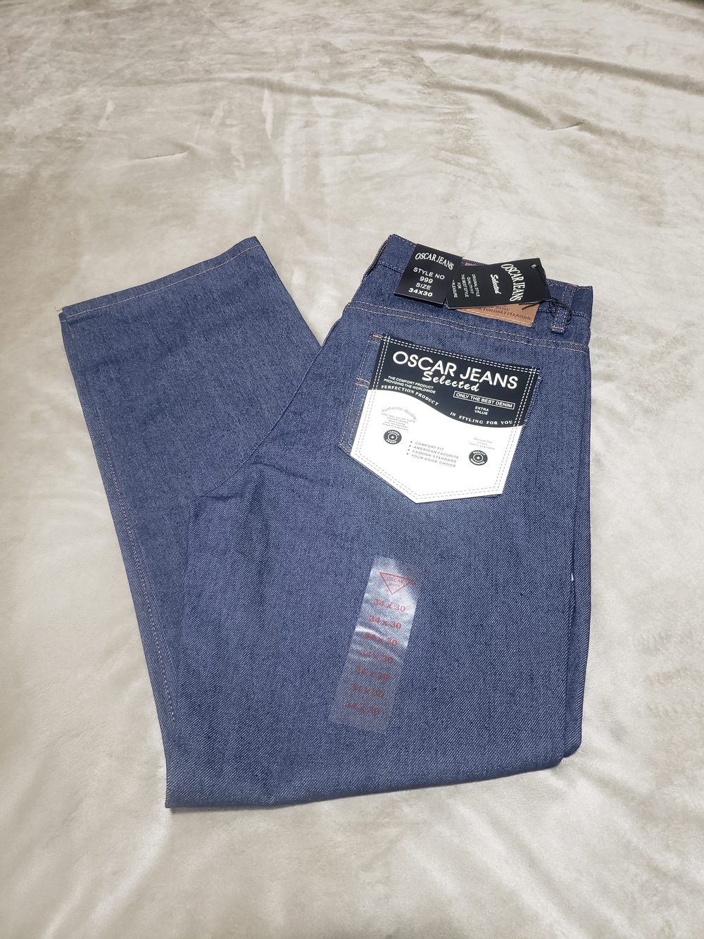 Oscar Jeans Slim Straight Navy Blue Mens Jeans